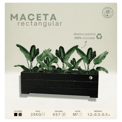 Maceta Rectangular